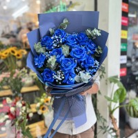 Bó hoa hồng xanh cao cấp