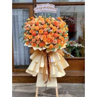 Kệ Hoa Khai Trương Màu Cam